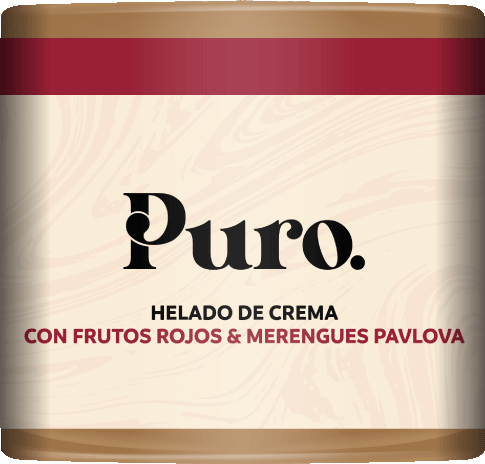 Puro - Crema con frutos rojos y merengues pavlova